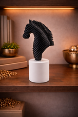 Half Horse Face | Wall Art | Luxury Decor | Black