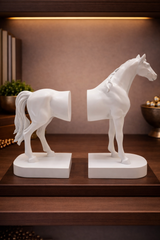 Half Horse | Book Holder | Decorative Bookend | White
