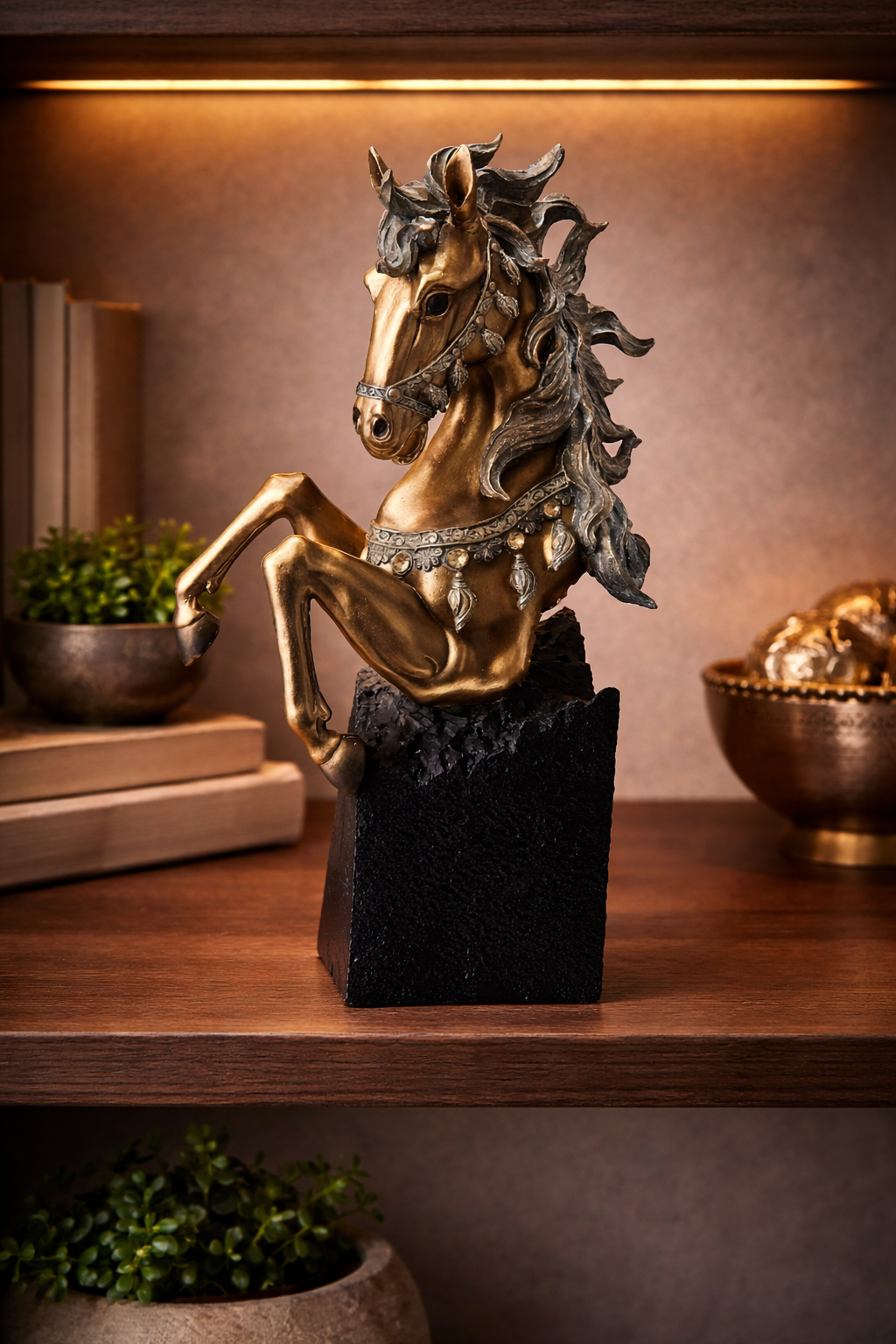 Half Horse Face | Sculpture | Table Decor Accent | Premium
