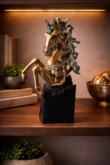 Half Horse Face | Sculpture | Table Decor Accent | Premium