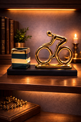 Bike Pen Stand | Organizer | Desk Decor | Golden