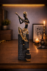 Girl with Guitar | Figurine | Artistic Decor | Right