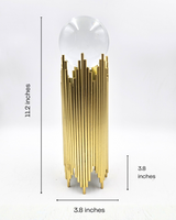 Crystal Ball Mesh | Showpiece | Feng Shui Decor | Gold Stand