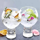 Round Stem Cocktail Glasses Set of 6 | 340 ML| Stylish Glassware for Cocktails, Mocktails & Champagne