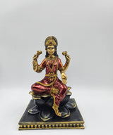 Goddess Lakshmi Idol Sitting on Lotus