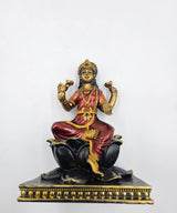 Goddess Lakshmi Idol Sitting on Lotus