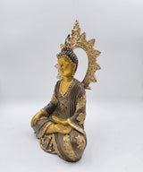Buddha with Chakra | Statue | Spiritual Decor | Golden