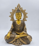 Buddha with Chakra | Statue | Spiritual Decor | Golden