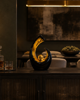 Infinity Crescent | Sculpture | Modern Decor | Black
