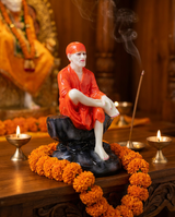 Sai Baba | Idol | Spiritual Decor | Orange