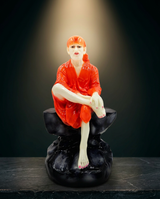 Sai Baba | Idol | Spiritual Decor | Orange