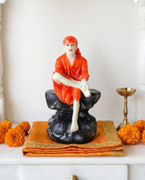 Sai Baba | Idol | Spiritual Decor | Orange