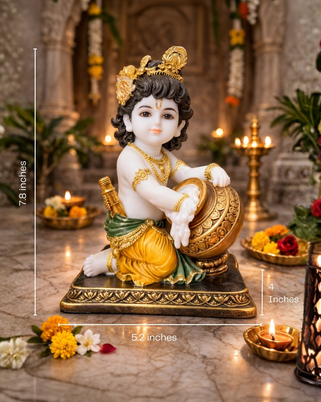 Bal Gopal | Idol | Spiritual Decor | Multicolor