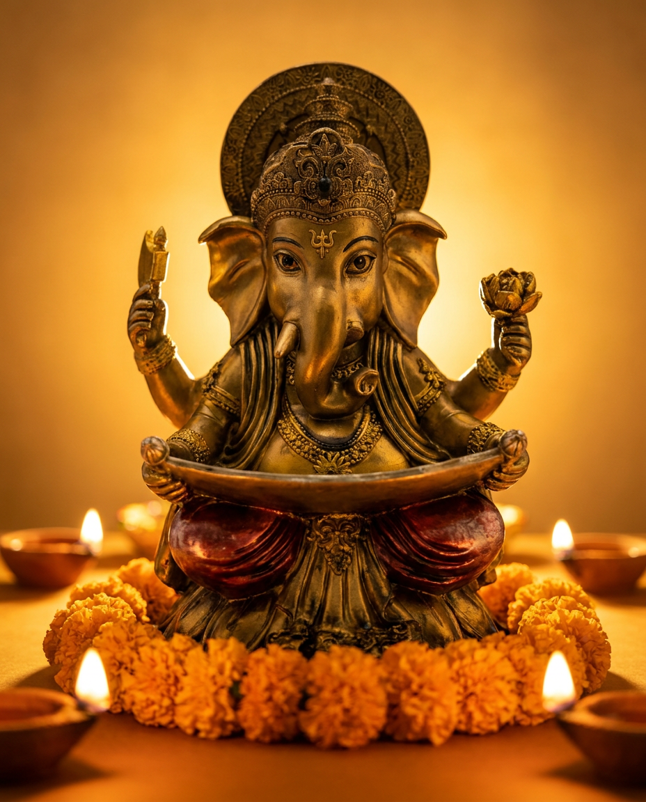 Ganesha with Book | Idol | Study Decor | Classic
