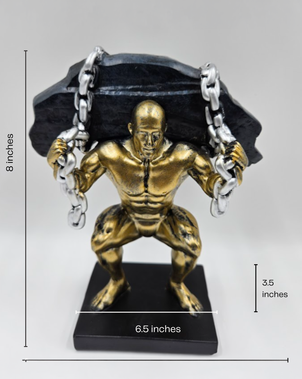 Man Squat Position | Figurine | Fitness Decor | Classic