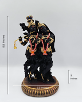 Radha Krishna | Idol | Spiritual Decor | Black