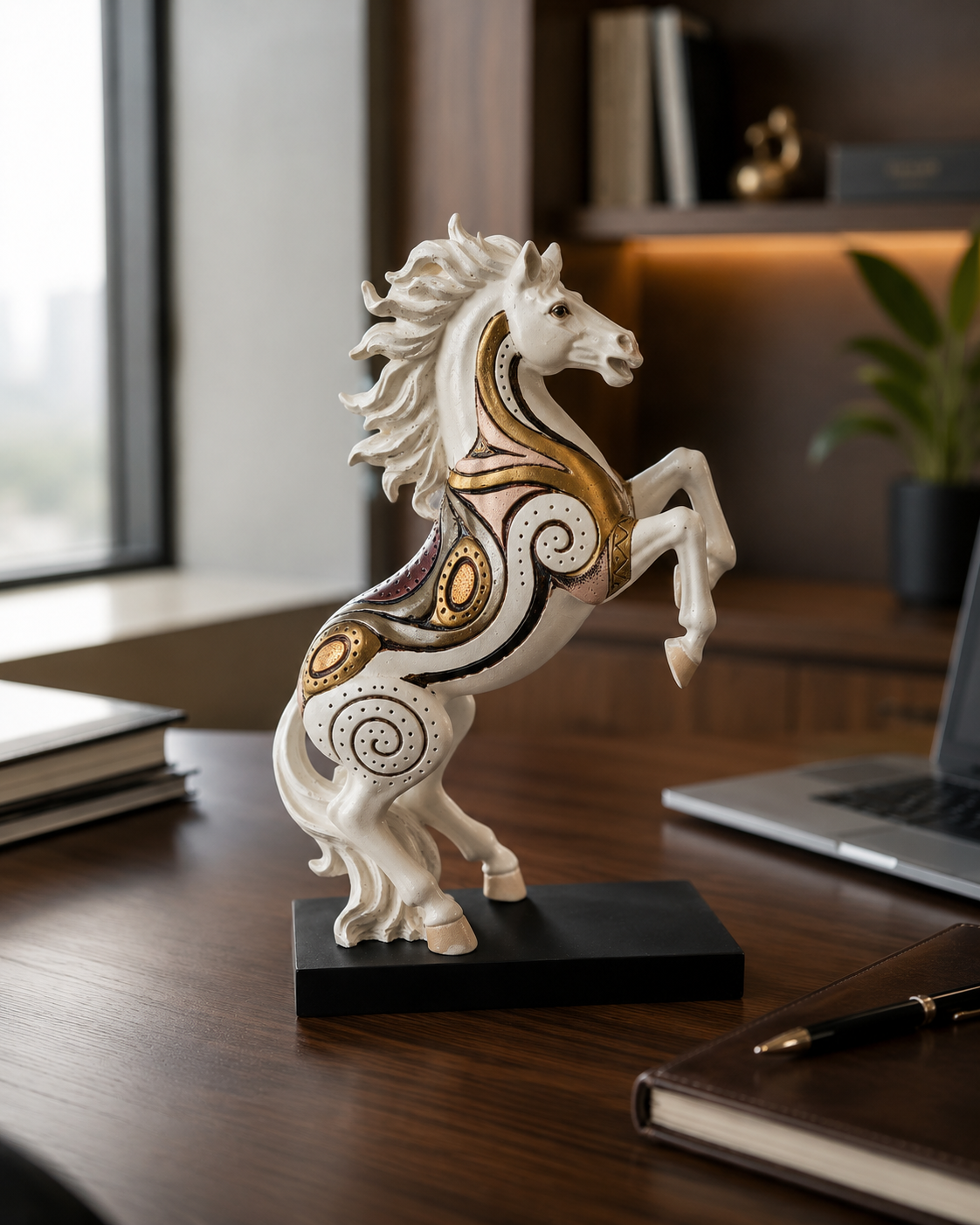 Horse Figurine Set | Showpiece | Home Decor | White