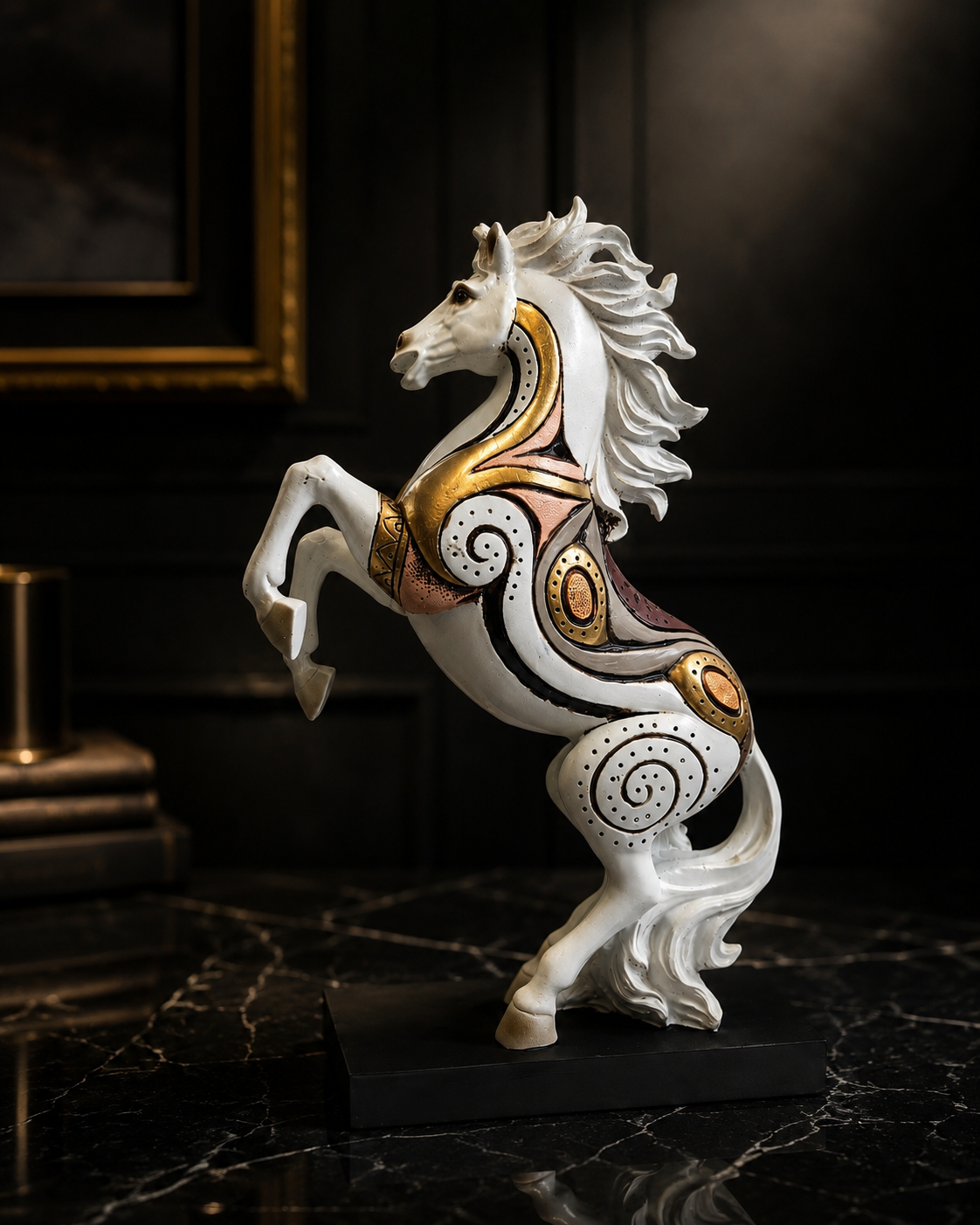 Horse Figurine Set | Showpiece | Home Decor | White