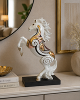 Horse Figurine Set | Showpiece | Home Decor | White