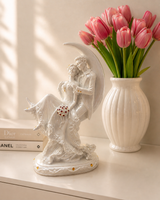 Couple Sitting on Moon | Showpiece | Romantic Decor | White