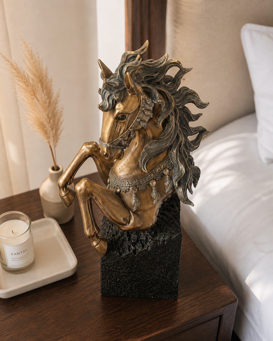 Half Horse Face | Sculpture | Table Decor Accent | Premium