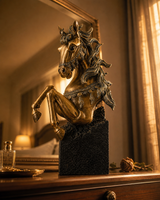 Half Horse Face | Sculpture | Table Decor Accent | Premium