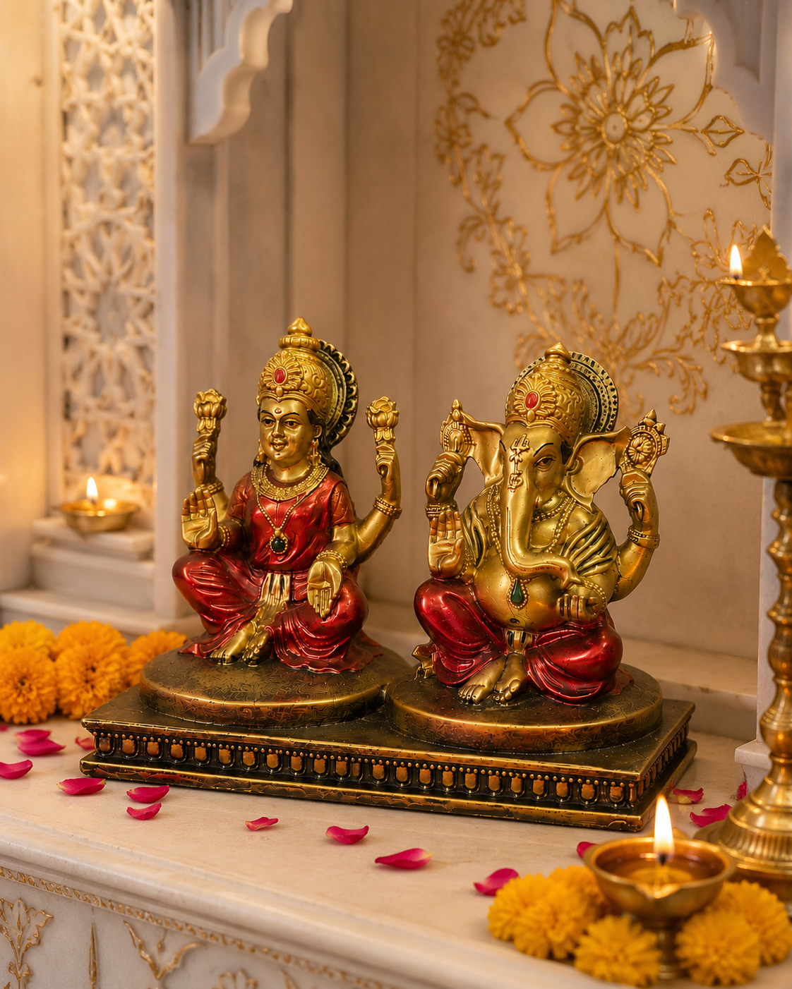 Lakshmi Ganesh | Idol Set | Festival Decor | Classic