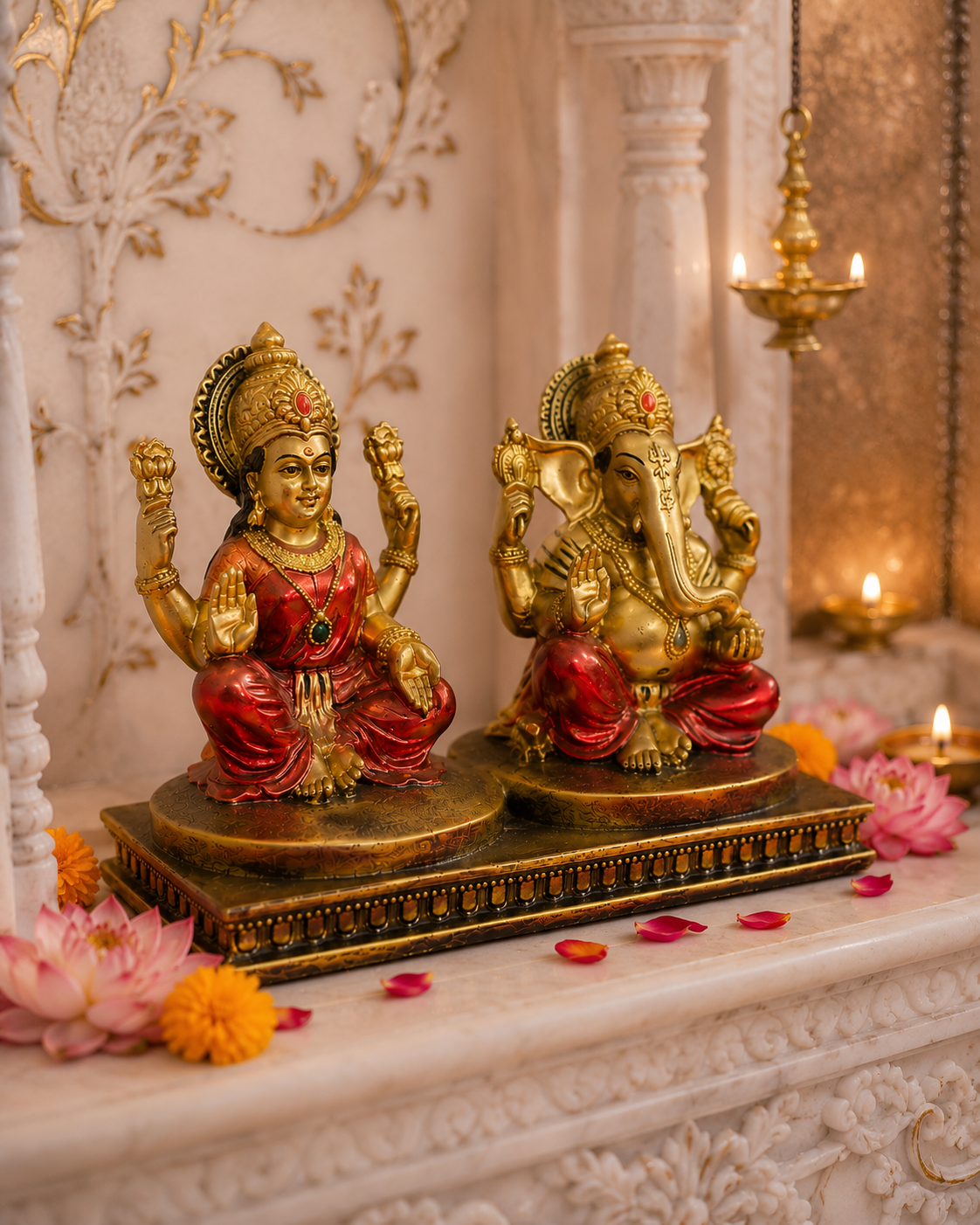 Lakshmi Ganesh | Idol Set | Festival Decor | Classic