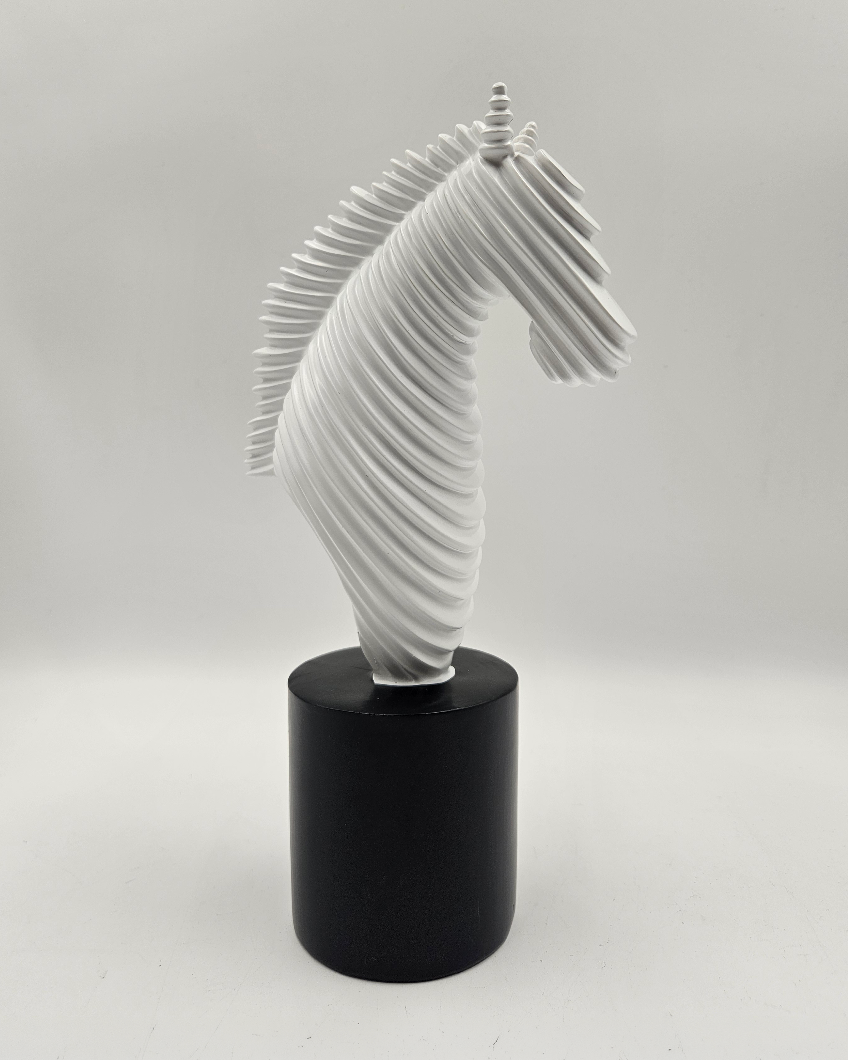 Half Horse Face | Wall Art | Luxury Decor | White