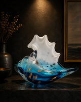 Crystal Shankh | Showpiece | Spiritual Decor | Blue