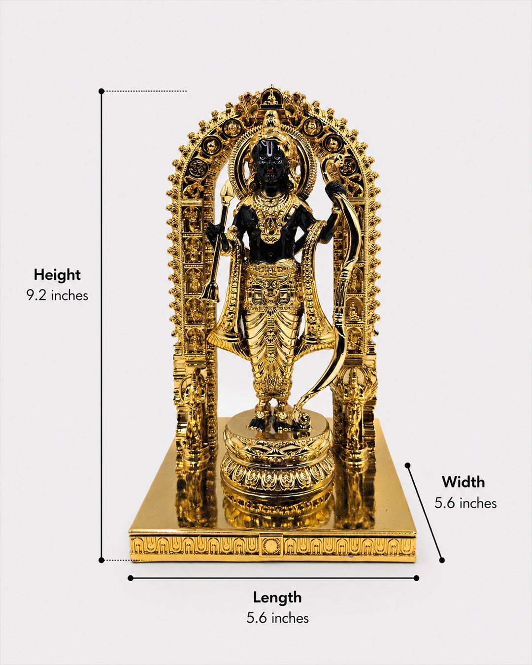Divine Ram Lalla Idol | Ayodhya Ram Lalla Decorative Accent | Spiritual Decor