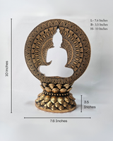 Hollow Buddha | Statue | Meditation Decor | Rose Gold