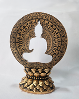 Hollow Buddha | Statue | Meditation Decor | Rose Gold