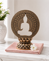 Hollow Buddha | Statue | Meditation Decor | Rose Gold