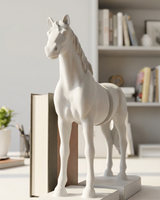 Half Horse | Book Holder | Decorative Bookend | White