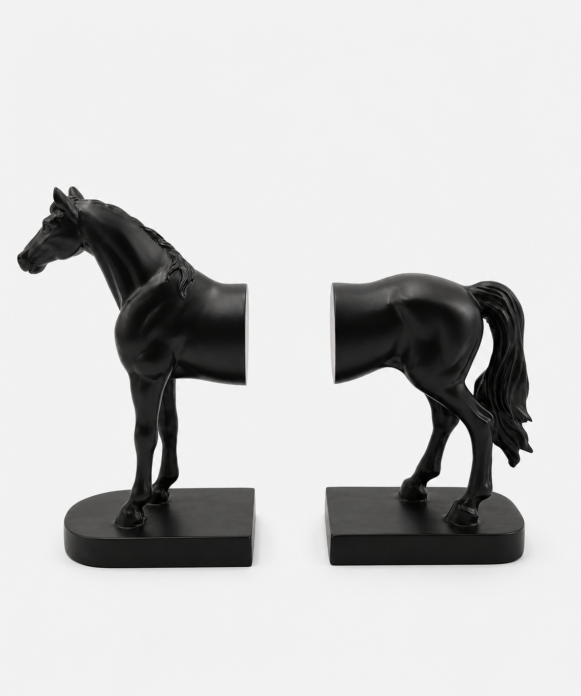 Half Horse | Book Holder | Decorative Bookend | Black