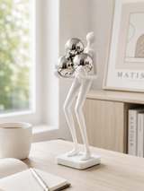 Man with Balls | Figurine | Modern Decor | White