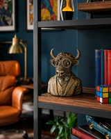 Half Bull Head | Sculpture | Decor Accent | Classic
