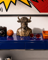 Half Bull Head | Sculpture | Decor Accent | Classic