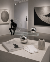 Man on Crystal Circle | Figurine | Abstract Decor | Classic