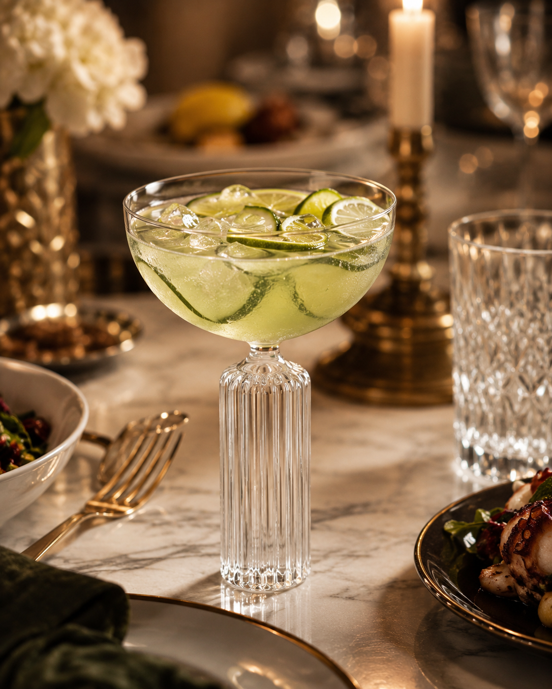 Coupe Glass Ribbed | Glassware | Bar Use | Luxury