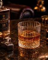 Royal Crystal Whiskey Tumbler Set of 6 | 360ml Each | Premium DOF Glasses for Scotch, Bourbon, Whiskey & Cocktails