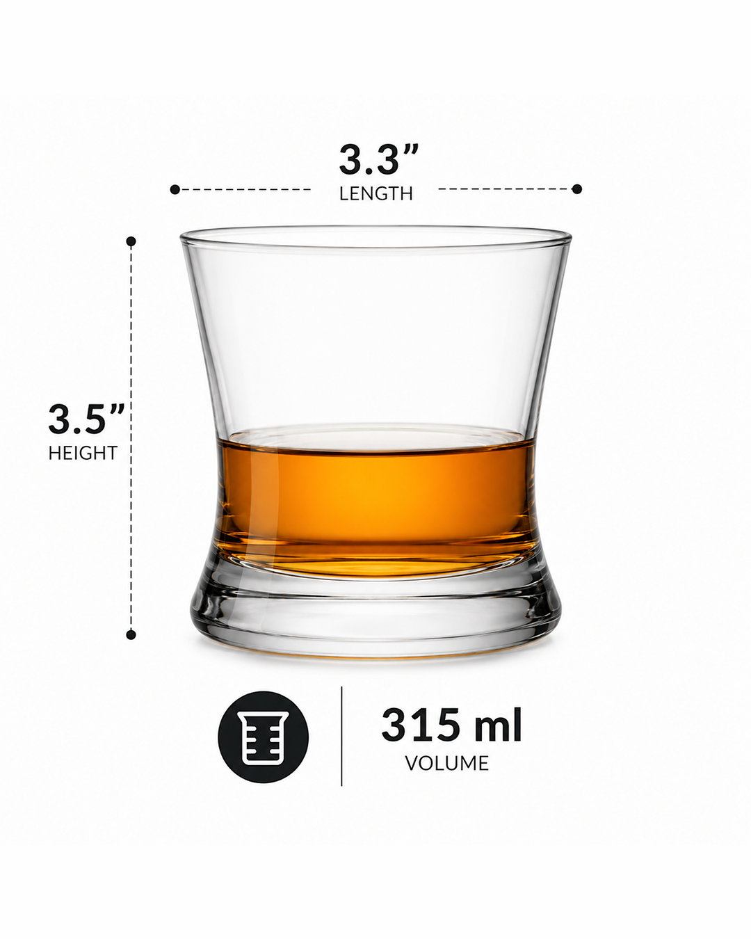 DOF Tumbler Set | Glassware | Bar Use | Premium