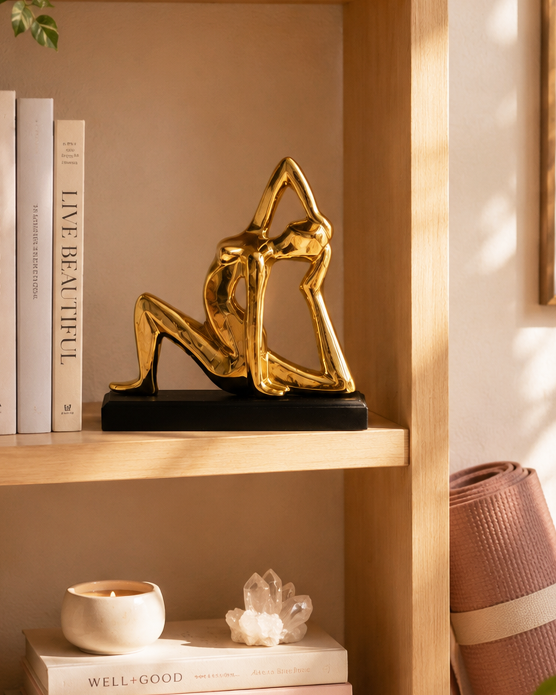 Lady Pose | Figurine | Home Decor | Golden