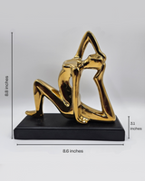 Lady Pose | Figurine | Home Decor | Golden