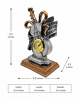 Guitar with Watch | Showpiece | Music Decor | Classic