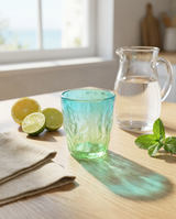 Water Glass | Glassware | Daily Use | Blue Green