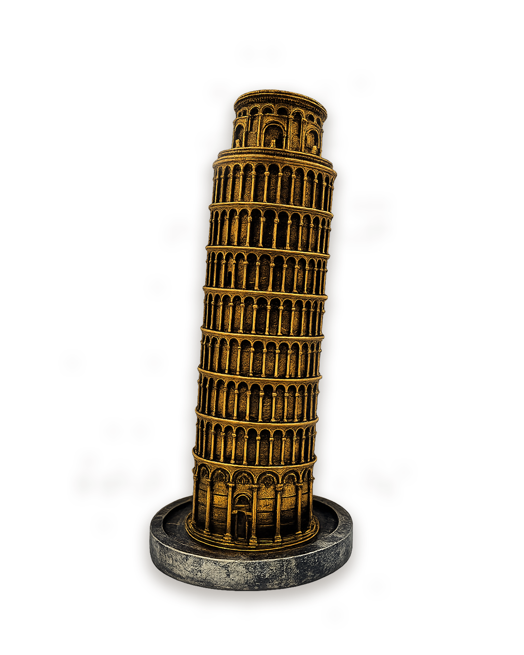 Leaning Tower | Showpiece | Travel Decor | Golden