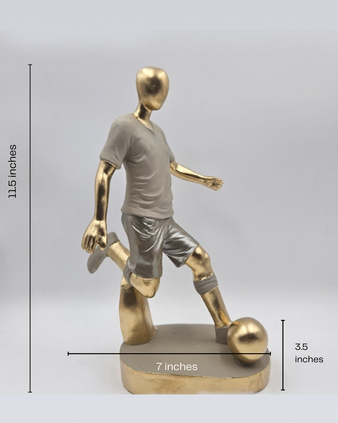Football Player | Figurine | Sports Decor | Cream