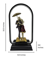 Couple Hug with Light Umbrella | Figurine | Romantic Decor | LED